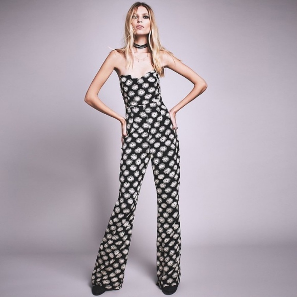 Stone Cold Fox Libra Strapless Flared Jumpsuit